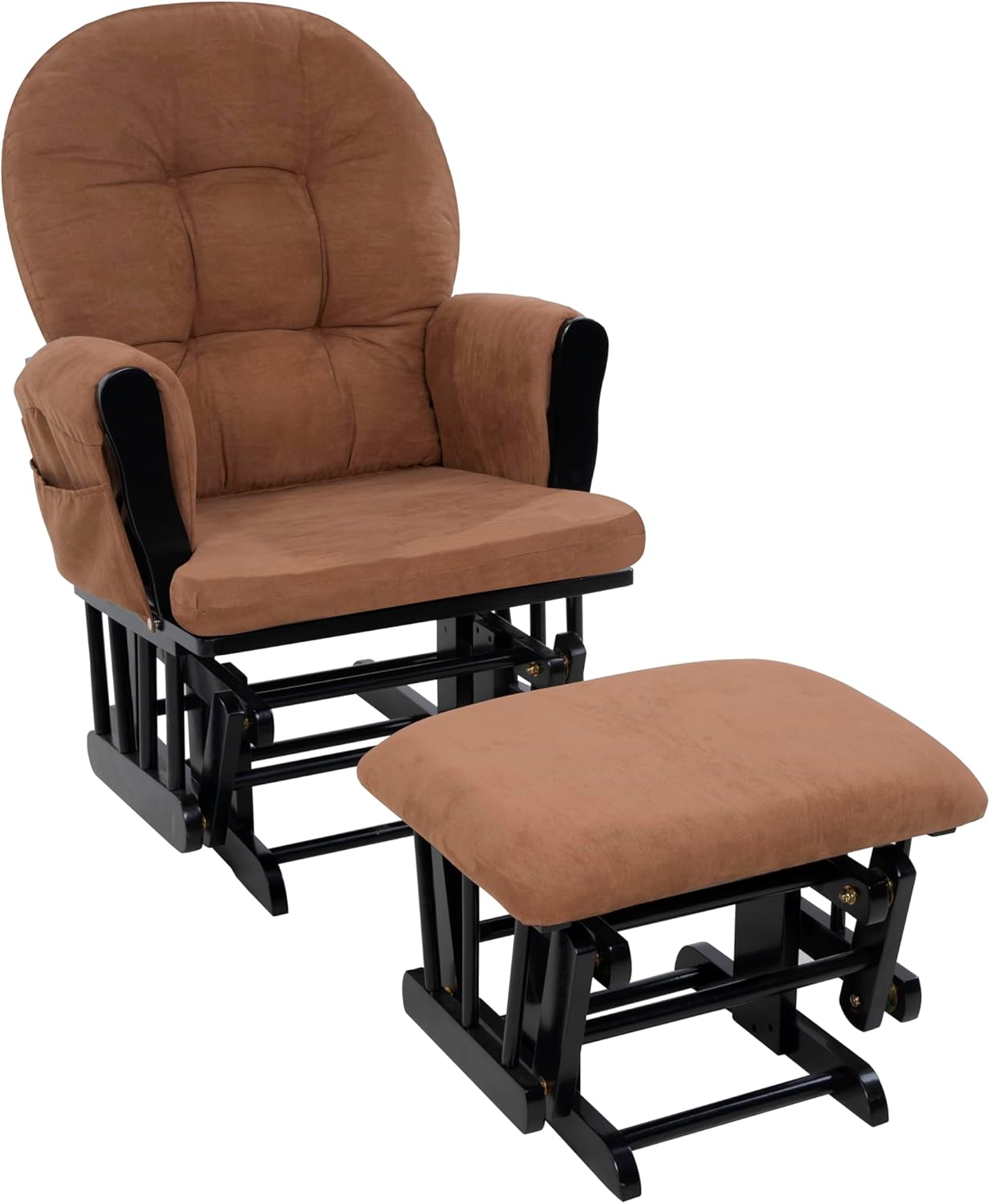 Juego de mecedora y otomana para guardería, mecedora reclinable con otomana, silla mecedora para lactancia materna para habitación de bebé,