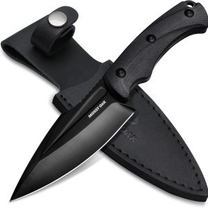 Mossy Oak Cuchillo de caza con funda, cuchillo de hoja fija de espiga completa, cuchillos al aire libre para supervivencia, campamento, senderismo Mossy Oak Cuchillo de caza con funda, cuchillo de hoja fija de espiga completa, cuchillos al aire libre para supervivencia, campamento, senderismo