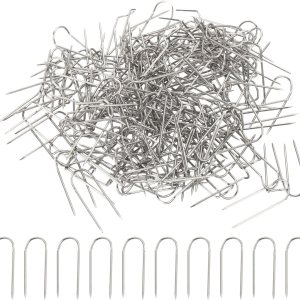 PATIKIL Pasadores de horquilla, 200 pines de acero inoxidable para coser en U de 0.9 pulgadas, pasadores de doble bloqueo para coser joyas, tela, PATIKIL Pasadores de horquilla, 200 pines de acero inoxidable para coser en U de 0.9 pulgadas, pasadores de doble bloqueo para coser joyas, tela,