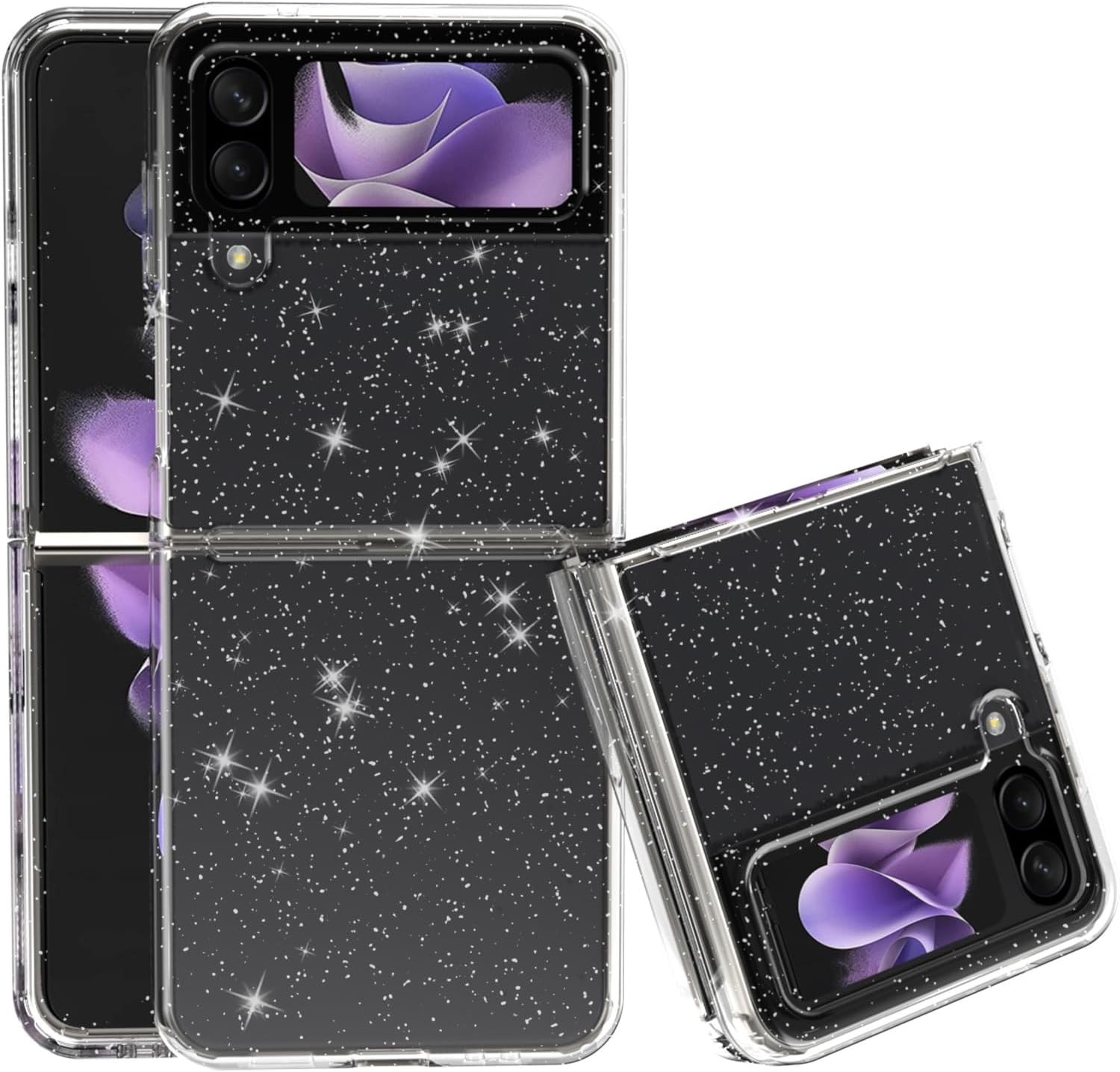 KJSK Funda transparente para Samsung (no amarillenta) – Elegante funda protectora brillante para mujer, a prueba de golpes, resistente a las caídas,