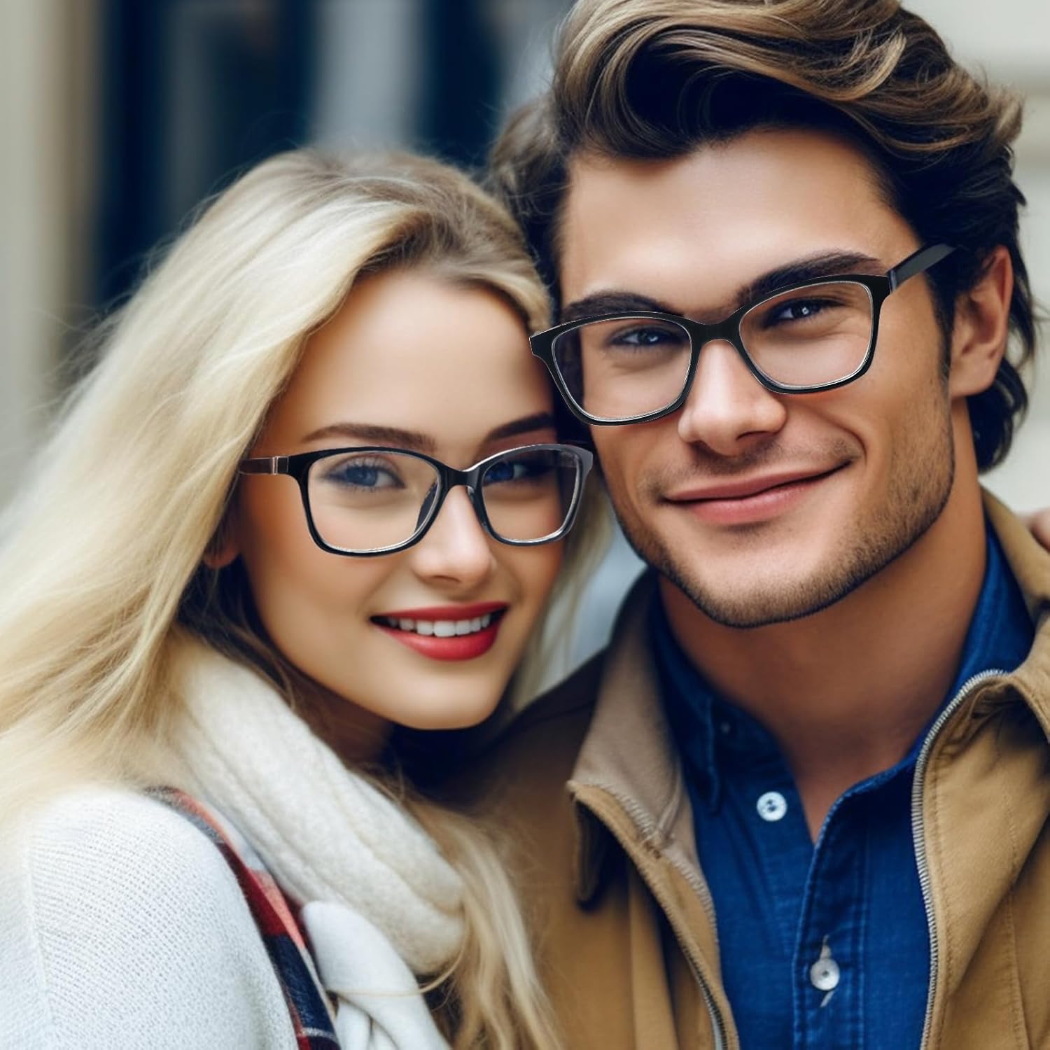 Paquete de 4 lentes de lectura progresivos multienfoque para mujeres y hombres, bisagra de resorte, bloqueo de luz azul, lectores