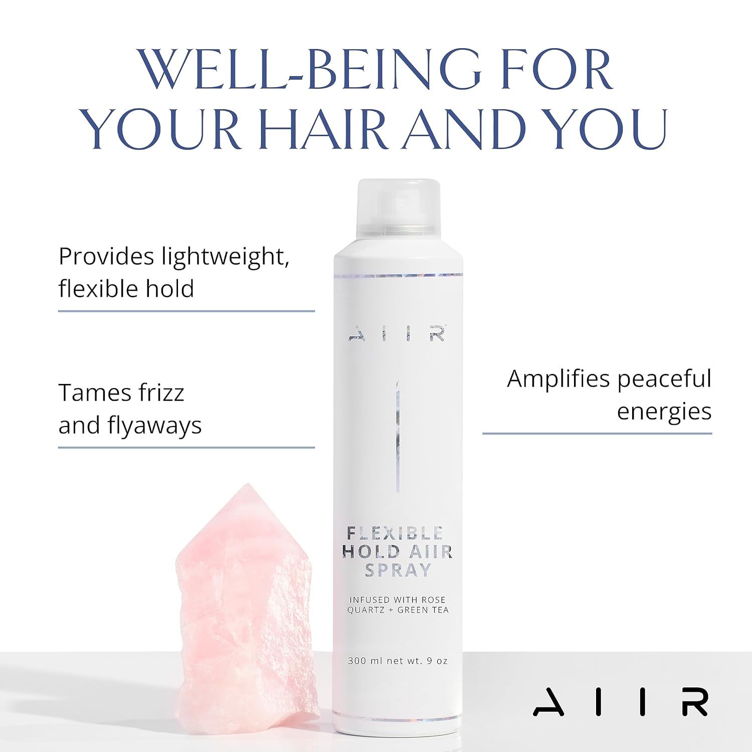 AIIR Laca para el cabello de sujeción flexible, espray de acabado con sujeción ligera, laca para el cabello de viaje con acabado suave y táctil,