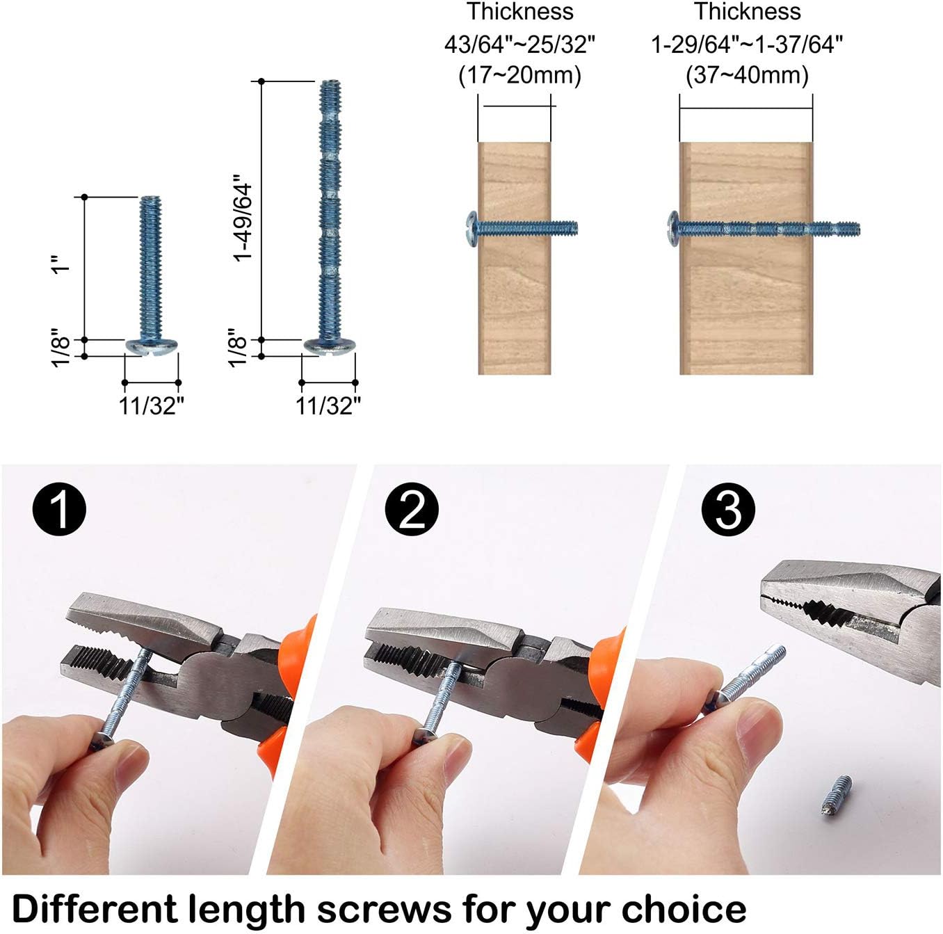 Amerdeco – Paquete de 6 tiradores en color negro mate para armarios con orificio central de 6.25 pulgadas (160 mm), tiradores para armarios de