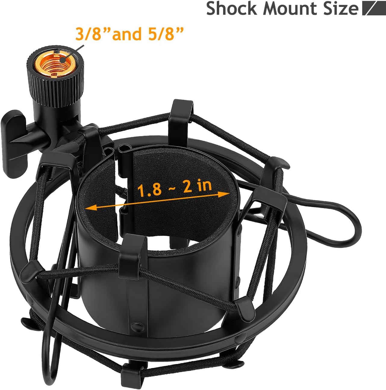 Soporte de micrófono de escritorio AT2020, soporte de micrófono de mesa ajustable con soporte de choque y parabrisas de espuma para Audio Technica