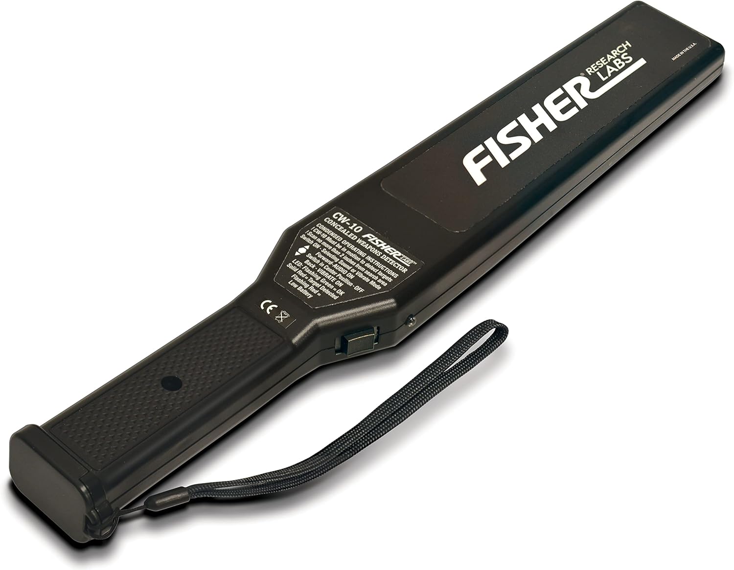 Fisher Labs Detector de metales de mano CW-10, negro