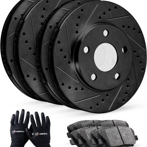 R1 Concepts Kit de frenos y rotores traseros delanteros  Pastillas de freno delanteras y traseras Rotores y pastillas de freno  Pastillas de freno y R1 Concepts Kit de frenos y rotores traseros delanteros  Pastillas de freno delanteras y traseras Rotores y pastillas de freno  Pastillas de freno y