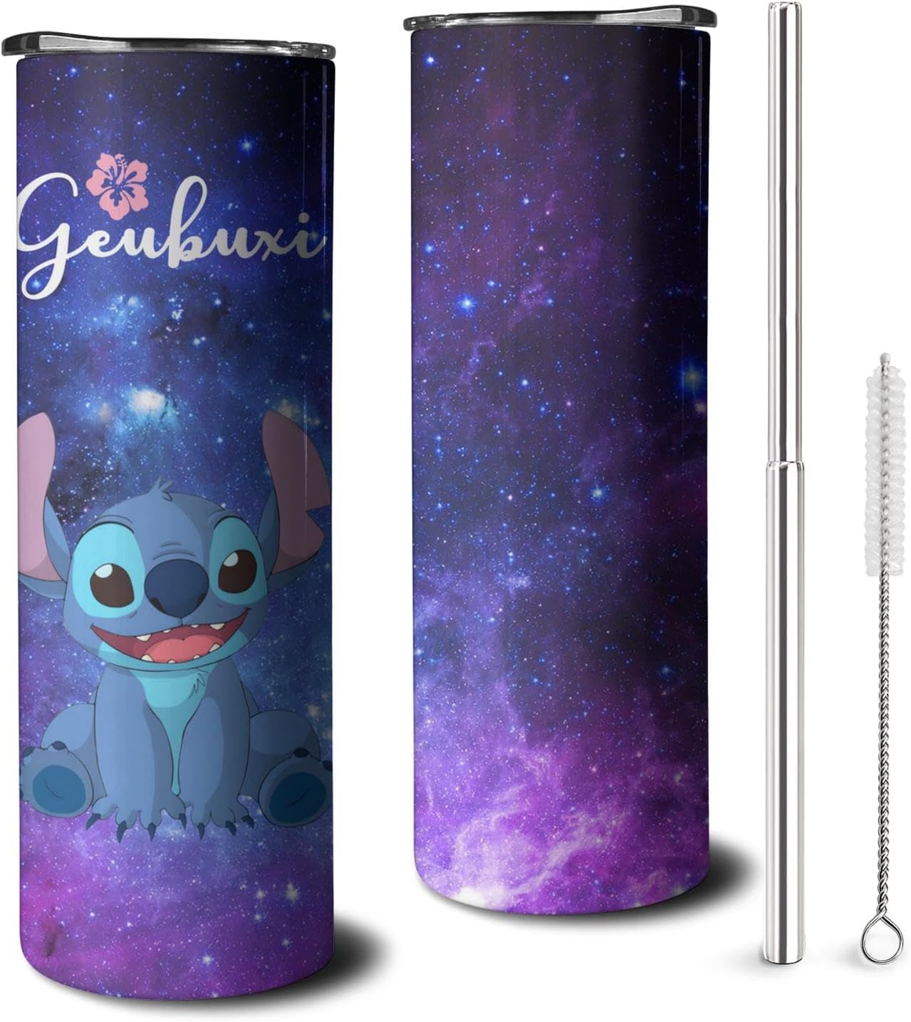 Divertida botella de agua de dibujos animados para adultos, taza de acero inoxidable para niños con popote y tapa, taza térmica de 20 onzas, regalo