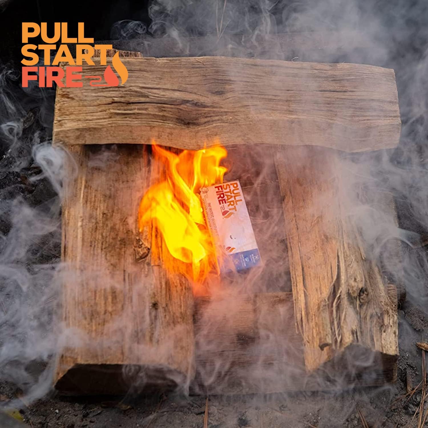 Pull Start Fire Firestarter de cuerda de tracción  No requiere coincidencias, el fuego comienza en segundos  para fogatas, parrilla, chimenea,