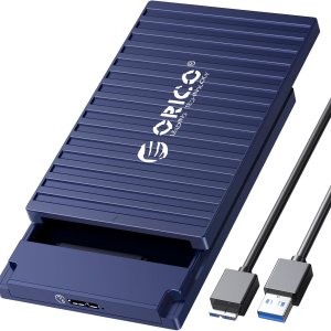 ORICO Caja de disco duro de 2.5″, caja de disco duro externo USB 3.0 de 5 Gbps sin herramientas para disco duro SATA HDD y SSD de 2.5 pulgadas, ORICO Caja de disco duro de 2.5″, caja de disco duro externo USB 3.0 de 5 Gbps sin herramientas para disco duro SATA HDD y SSD de 2.5 pulgadas,