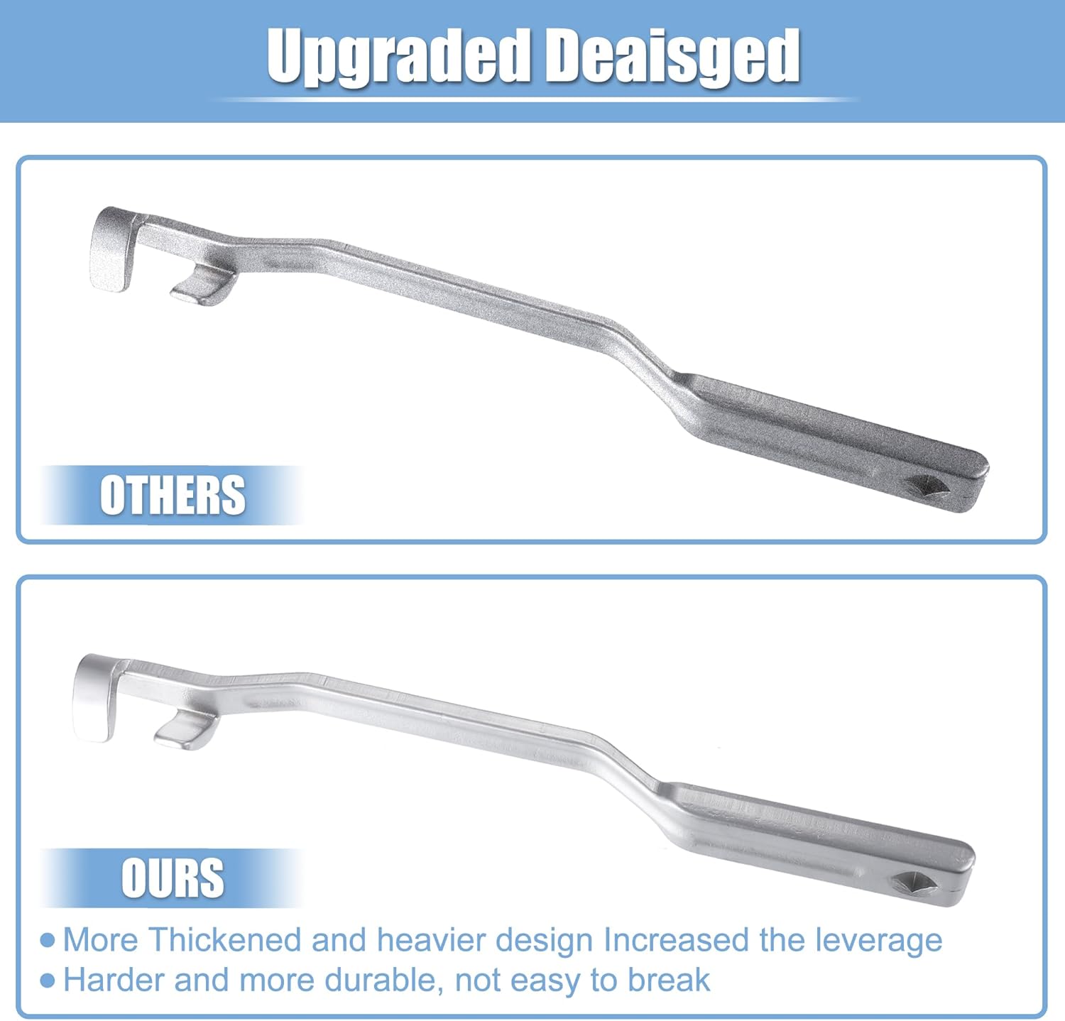 X AUTOHAUX Herramienta extensora de llave, amplificador de par de 15 pulgadas con orificio cuadrado de 12 pulgada, extensión de llave para
