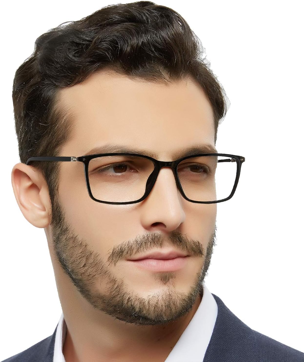 MARE AZZURO Gafas de lectura para hombre 6.0 elegantes y duraderas para lectores 6.0 x 6.00 para hombre 600