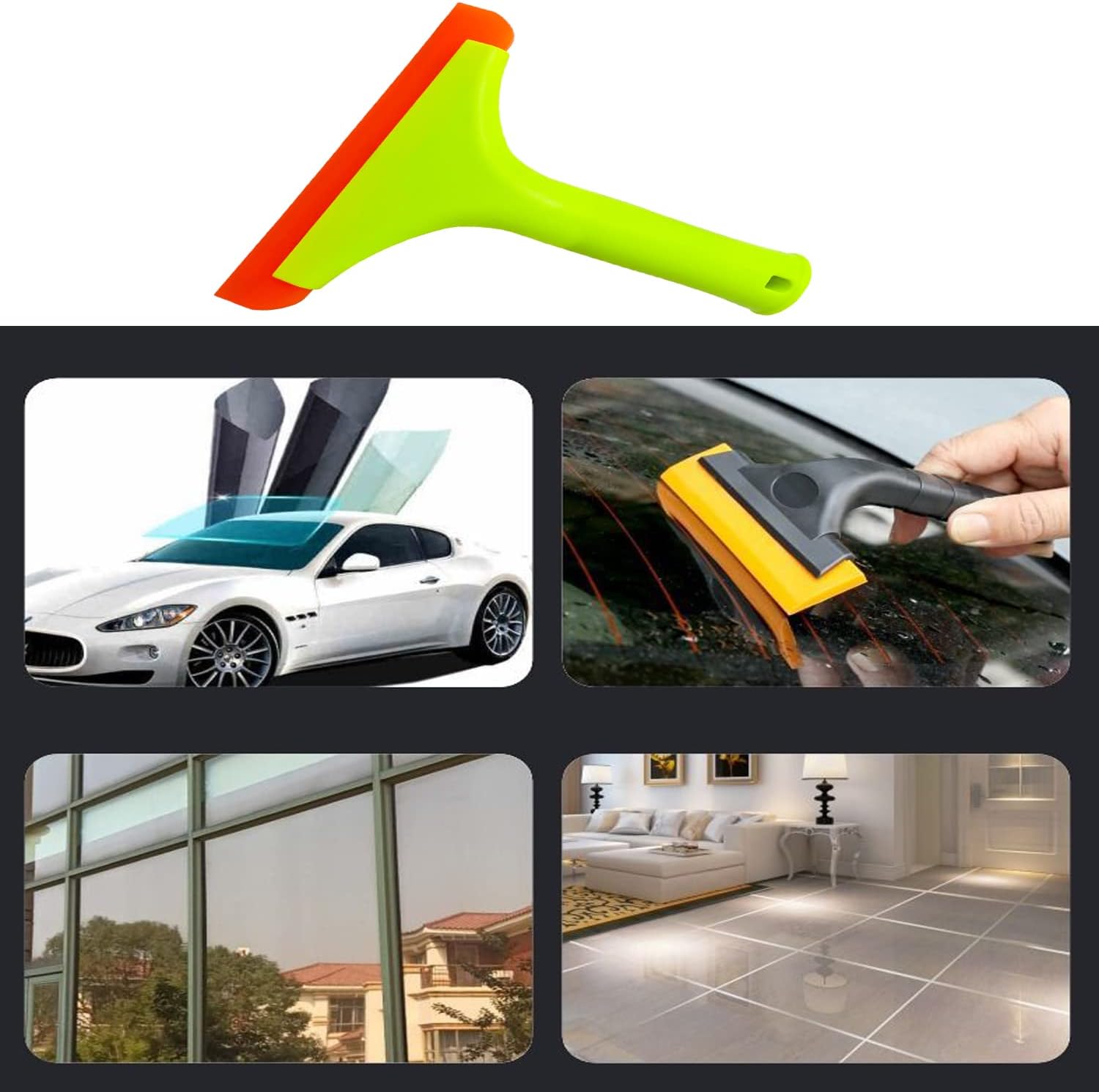 2 escobilla de silicona para puerta de cristal de ducha, limpieza de ventanas, hoja de agua automática, limpiaparabrisas de agua, escobilla de