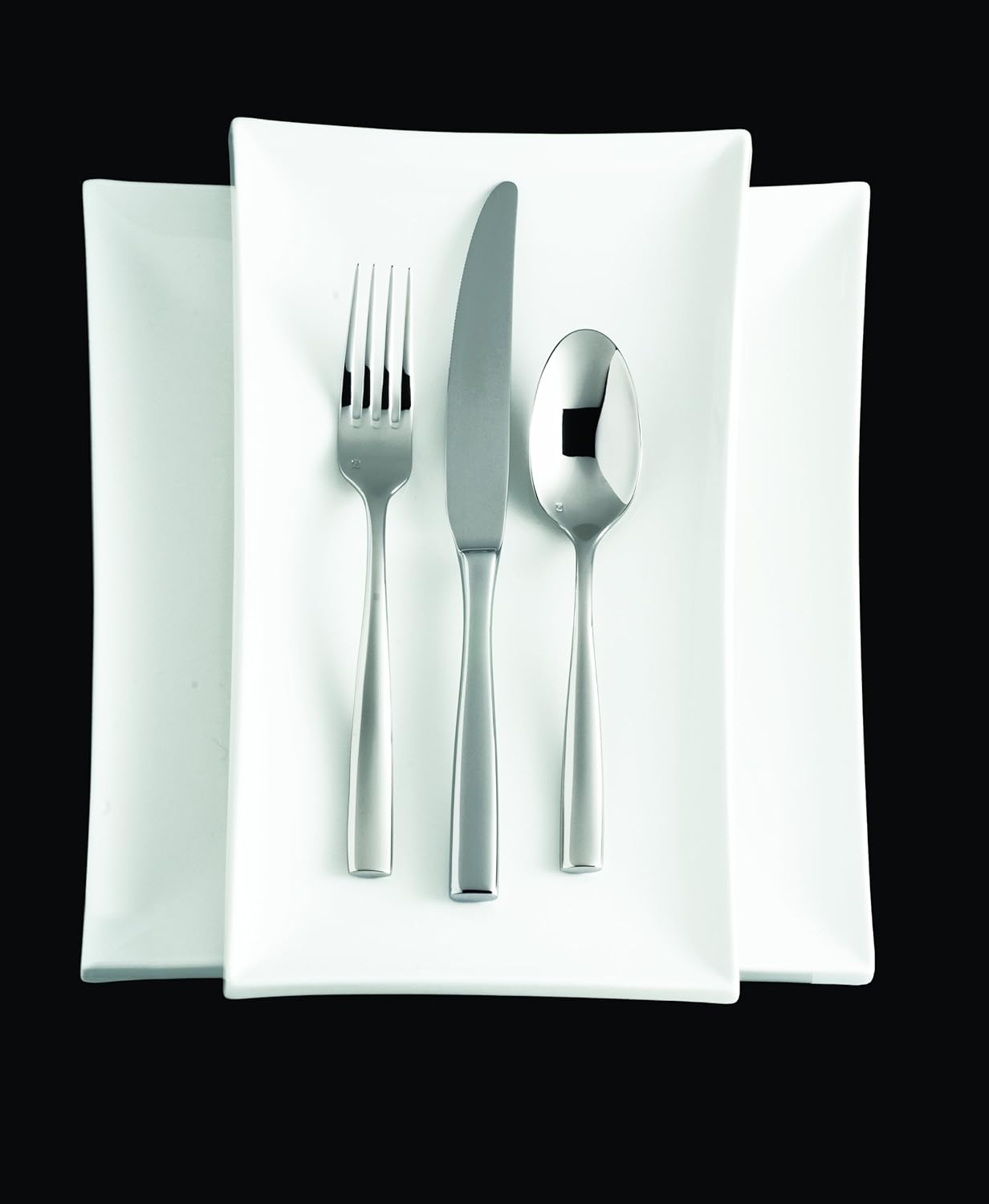 Fortessa Lucca 1810 – Tenedores de mesa de acero inoxidable (12 unidades)