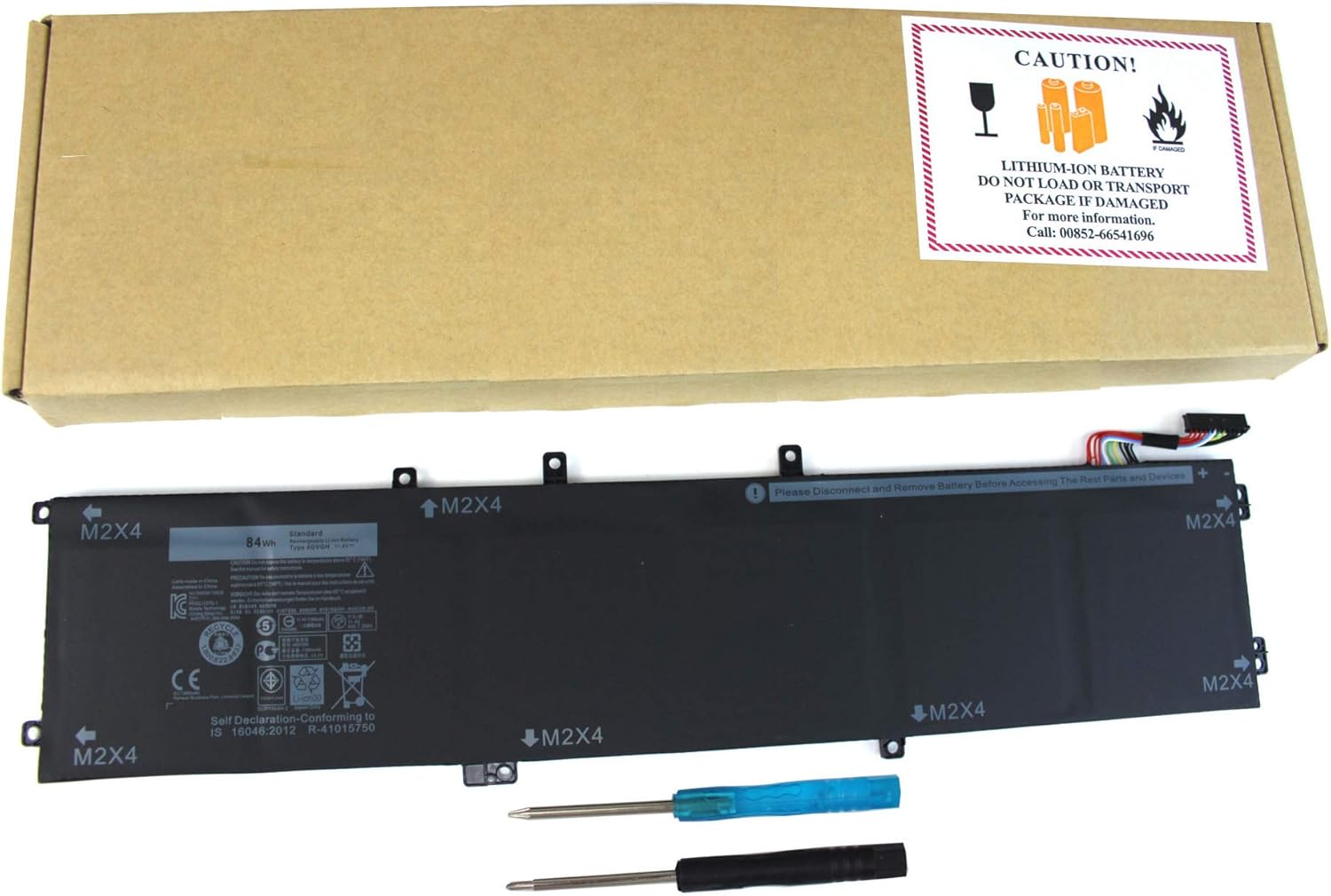 ANGWEL Batería 4GVGH para portátil Dell Precision 5510, Dell XPS 15 9550 Series, apta para 4GVGH 1P6KD 11.1V 84Wh