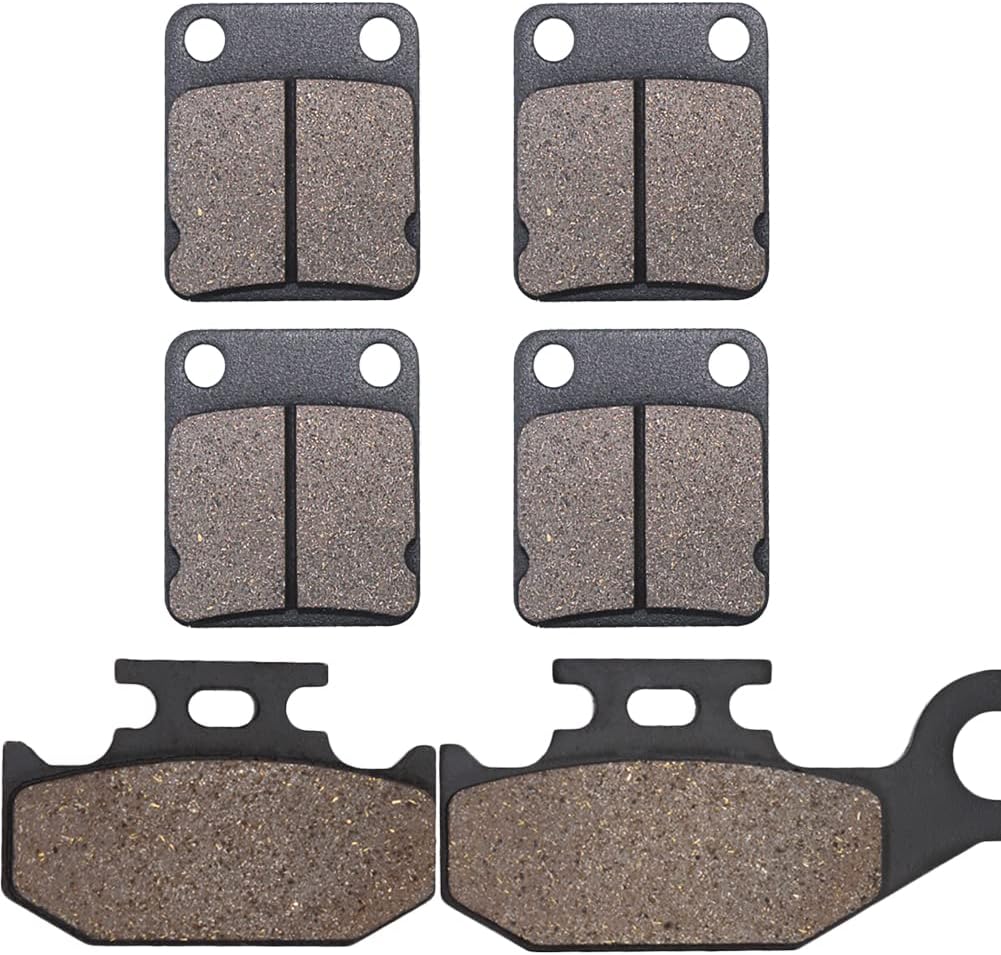 Cyleto Pastillas de freno delanteras y traseras para YAMAHA YFM450 Grizzly 450 2007-2010  YFM 450 Kodiak 2003-2006  YFM450 Wolverine 450 2006 2007