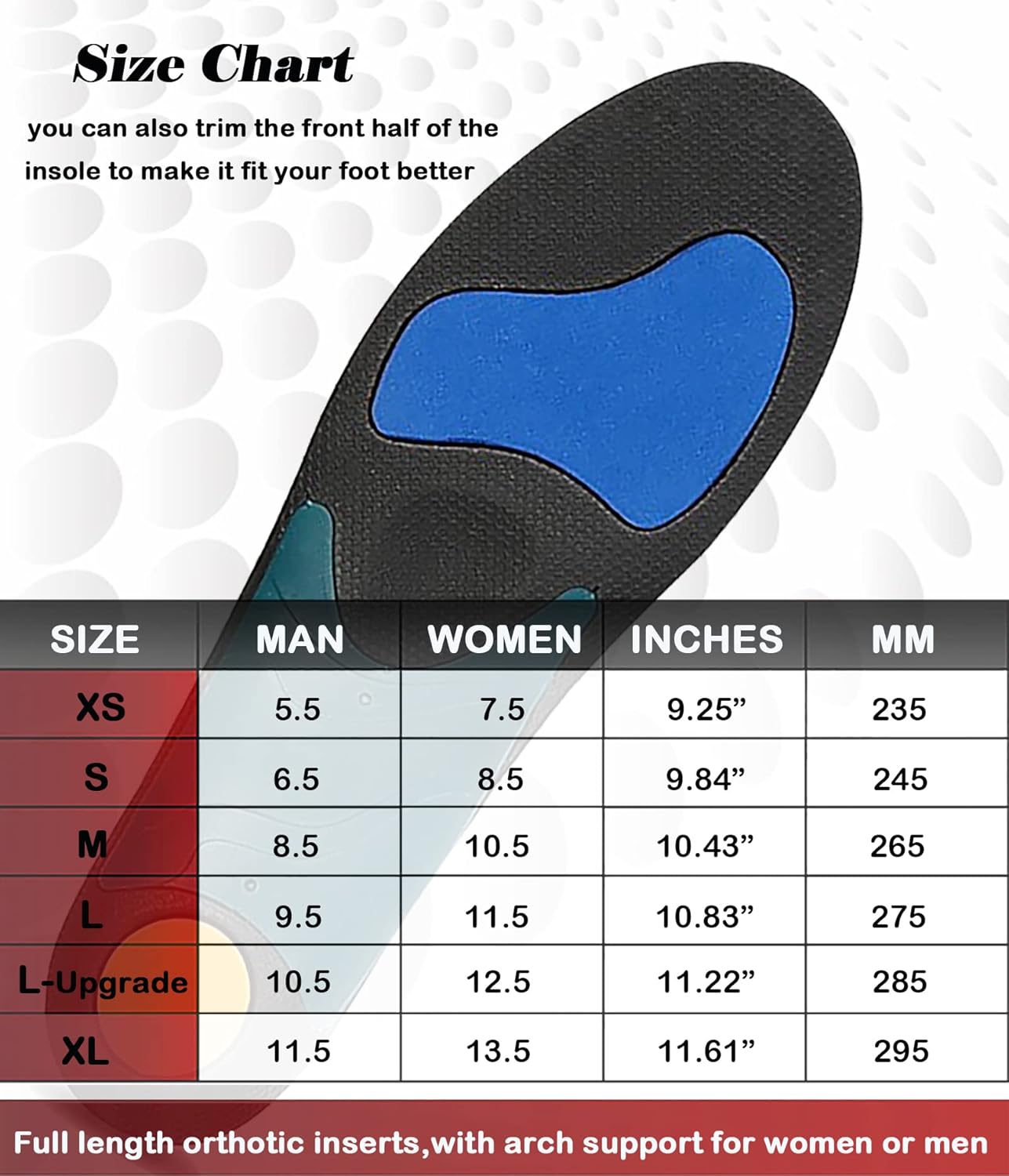 Plantillas ortopédicas para zapatos para fascitis plantar, plantillas atléticas para correr para mujeres y hombres, plantillas de gel de soporte de