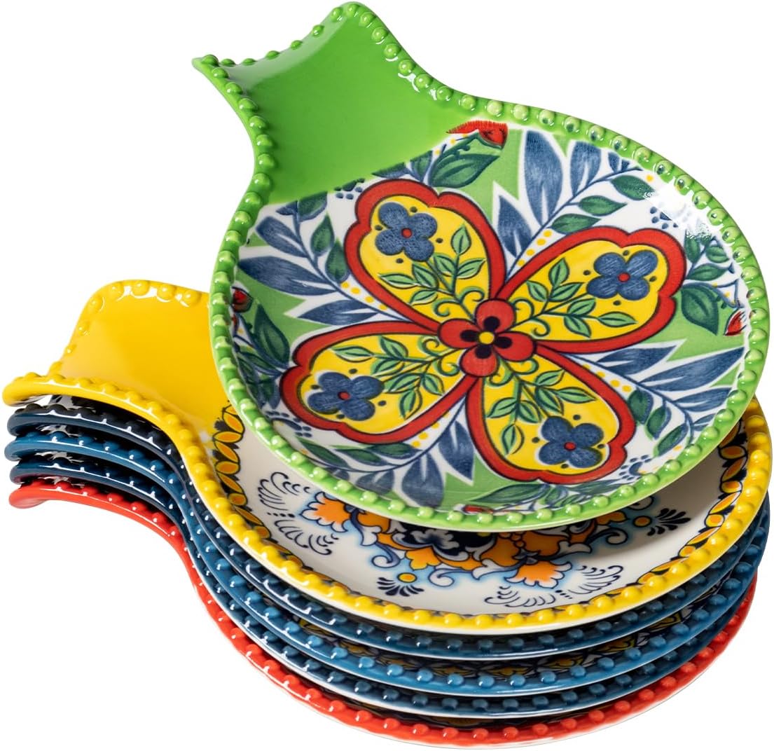 Soporte de cuchara de cerámica para la parte superior de la estufa, soporte grande para cuchara para encimera de cocina, soporte para utensilios de
