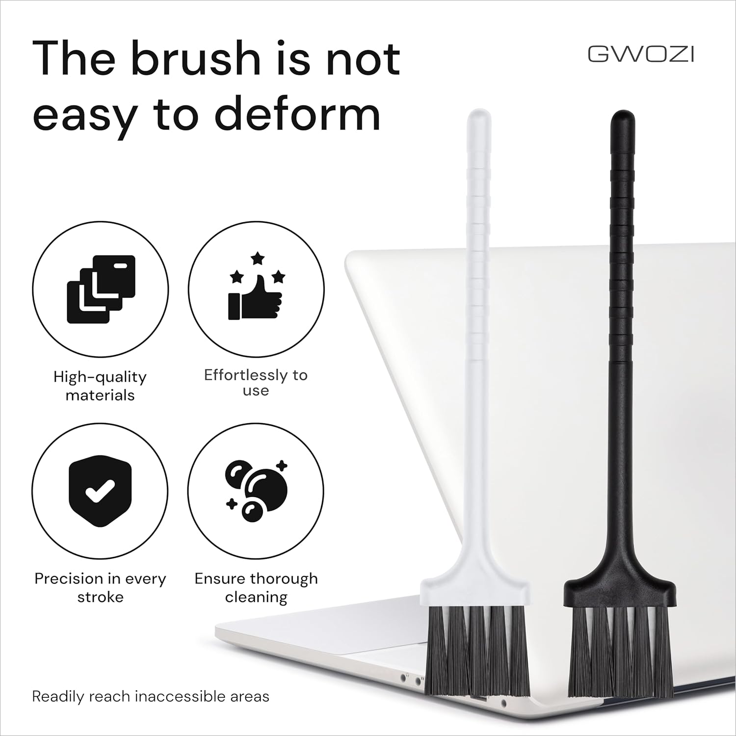 Keyboard Brush – Plastic Small Cleaning Brush for Juicer, Coffee Machine, Set of 2 – Computer & Laptop Anti Static Brush – Narrow Keyboard Brush