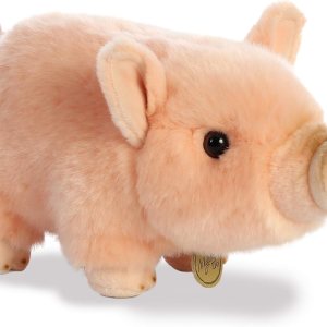 Aurora – Adorable cerdito barrigón de peluche Miyoni, detalle realista, compañía entrañable, rosado, 11pulgadas Aurora – Adorable cerdito barrigón de peluche Miyoni, detalle realista, compañía entrañable, rosado, 11pulgadas