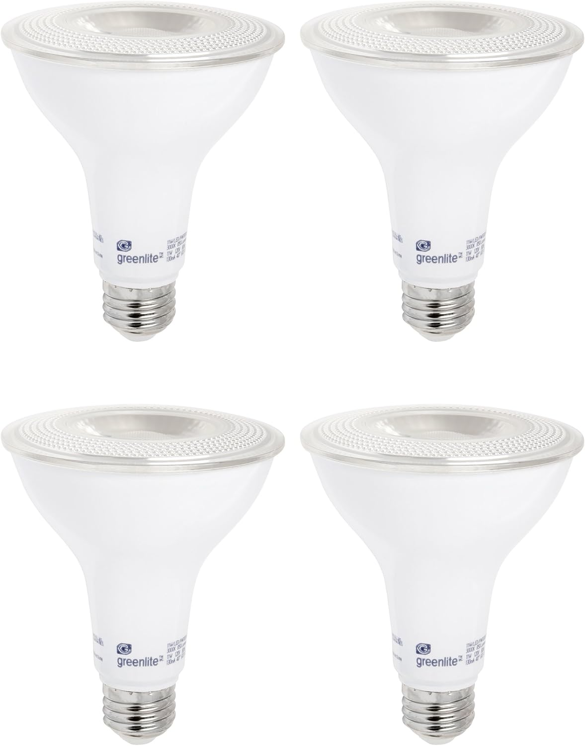 Greenlite Bombilla LED PAR30 de cuello largo regulable, 11 W (equivalente a 75 W), 850 lúmenes, luz diurna de 5000 K, interior y exterior,