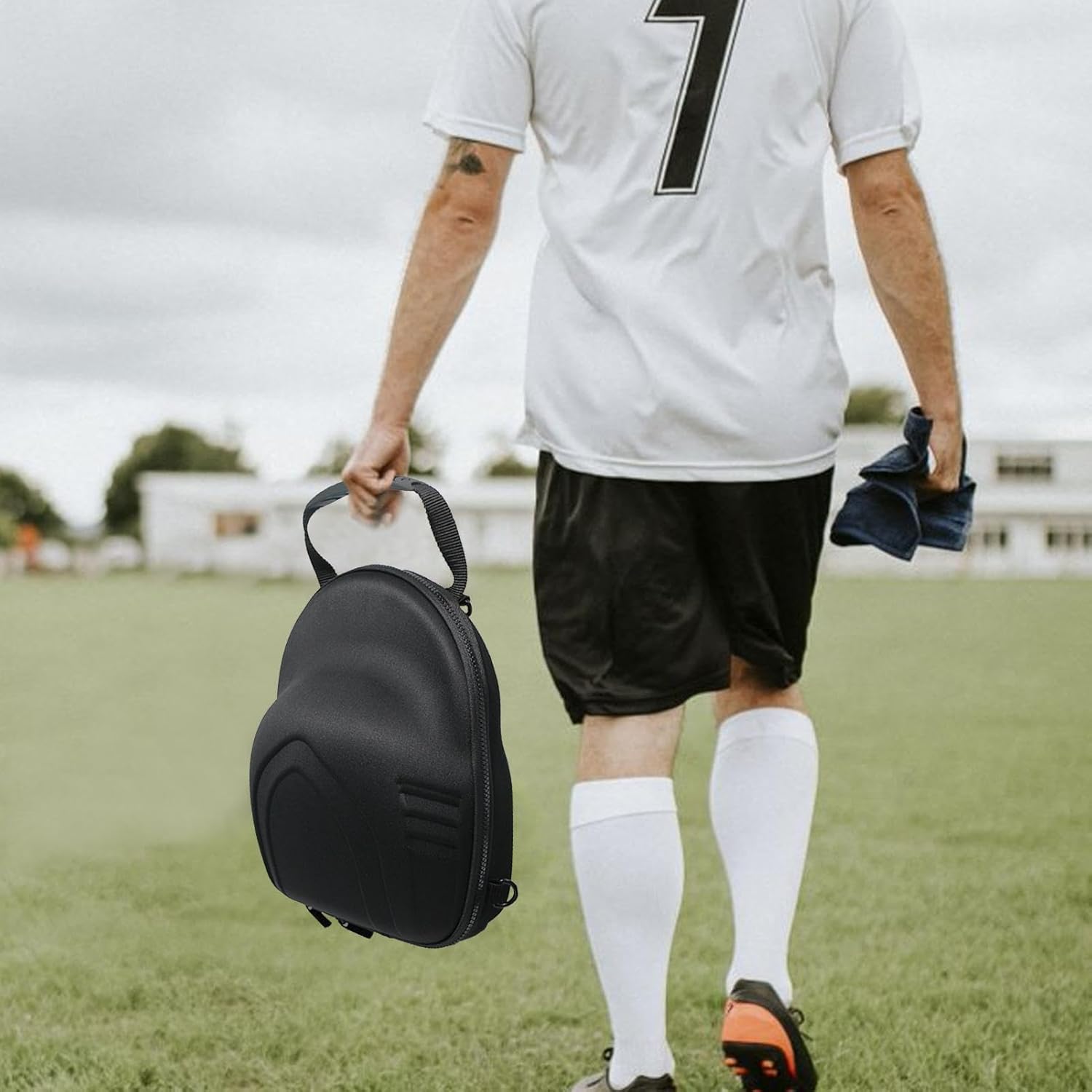 ISCORK Travel Hat Case, EVA Waterproof Hard Case – Storage Case for Baseball Caps with Shoulder Strap and Carabiner, Organizer Box