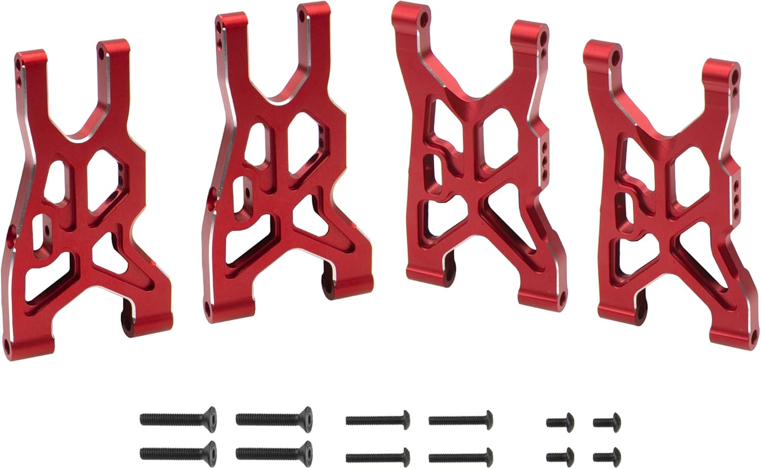 Juego de brazos de suspensión delanteros y traseros de metal que actualiza las piezas compatibles con Arrma 18 Infraction 4X4 MEGAVendetta 4X4 3S