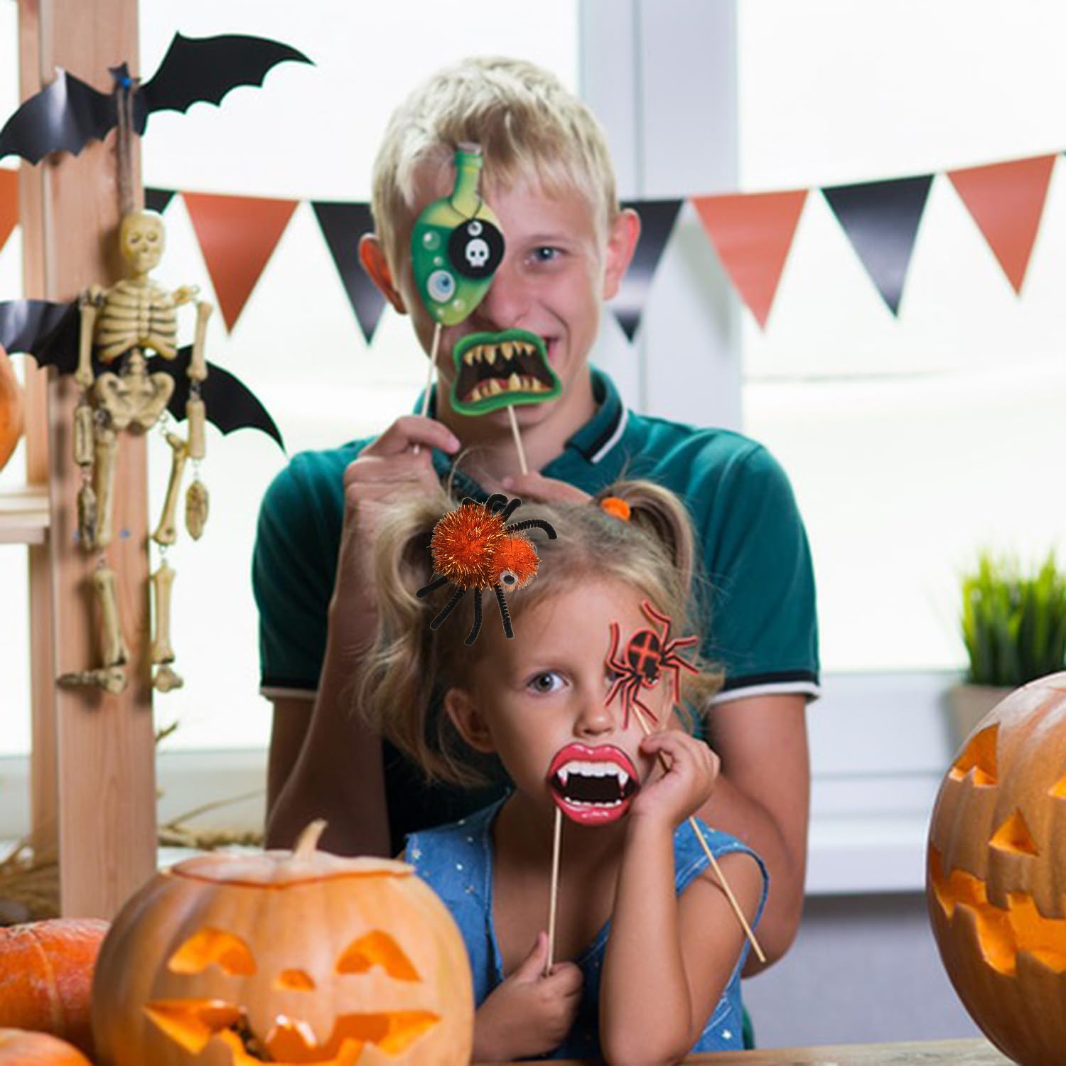3 pinzas para el cabello de Halloween, pinzas para el pelo de araña, para fiesta de Halloween, cumpleaños, accesorios para el cabello, divertidos