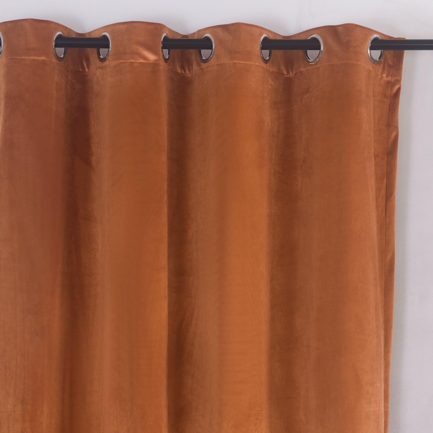 Cherry Home Cortinas blackout de terciopelo rústico supersuave decorativas, para oscurecer la habitación, panel con ojales metálicos, de