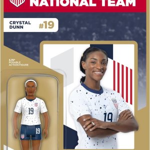 Super7 USWNT Soccer Crystal Dunn – Figura de acción del equipo nacional de mujeres de Estados Unidos de 3.75 pulgadas con accesorio de pelota de Super7 USWNT Soccer Crystal Dunn – Figura de acción del equipo nacional de mujeres de Estados Unidos de 3.75 pulgadas con accesorio de pelota de