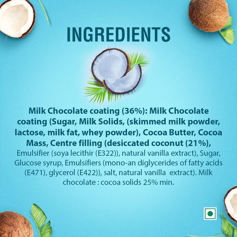 Bounty Barra de chocolate con leche, 2.01 oz