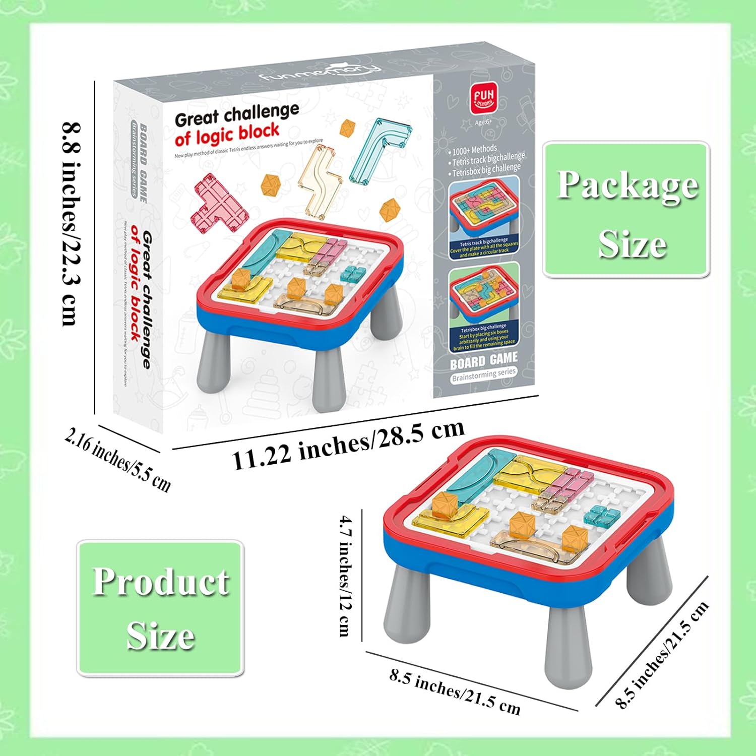 Rompecabezas de bloques de plástico para niños, rompecabezas de cerebro de juguete Tangram Jigsaw Inteligencia Bloques rusos Juego STEM Montessori
