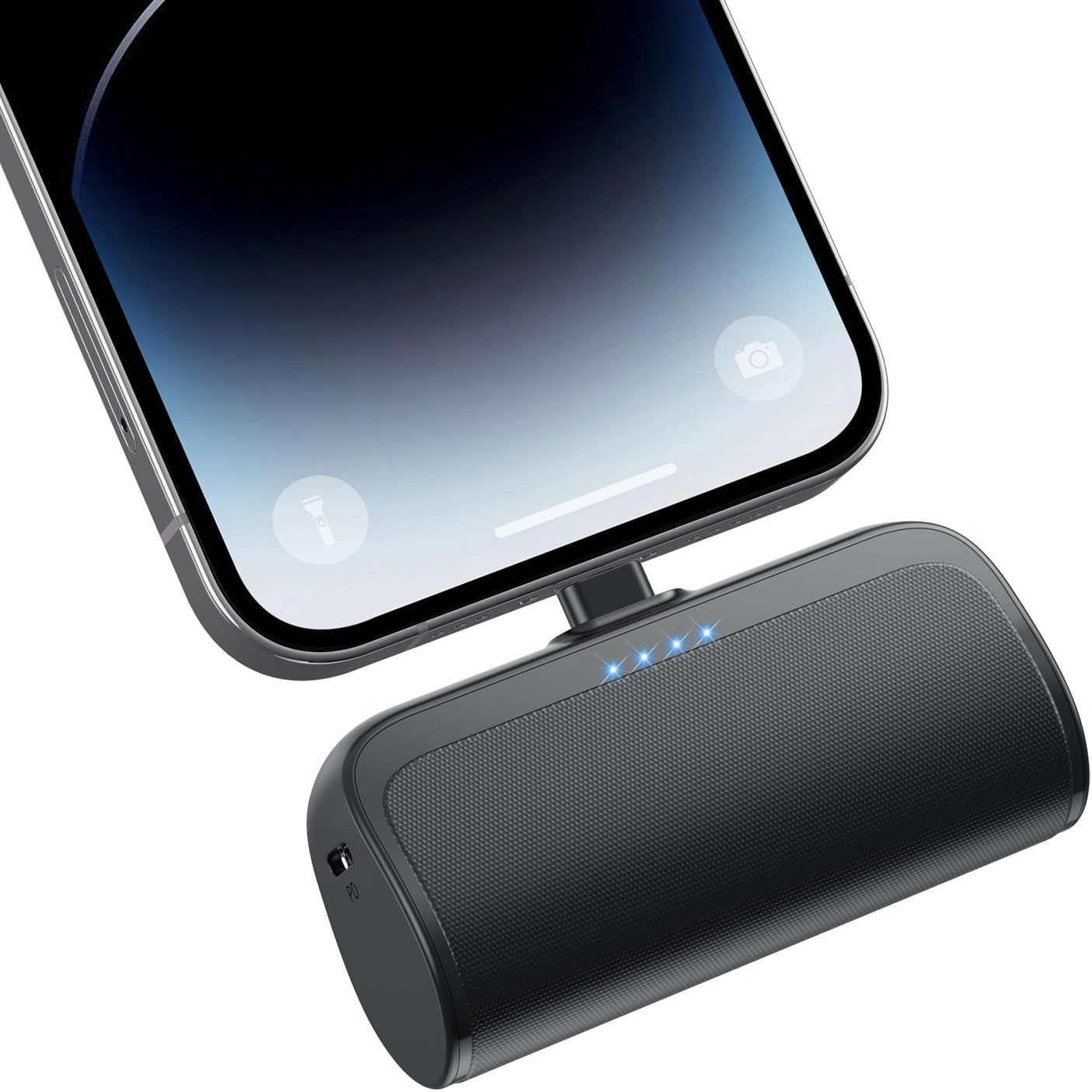 Cargador portátil pequeño de 5200 mAh para iPhone, ultra compacto de 20 W PD carga rápida, cargador de batería mini compatible con iPhone 1414 Pro