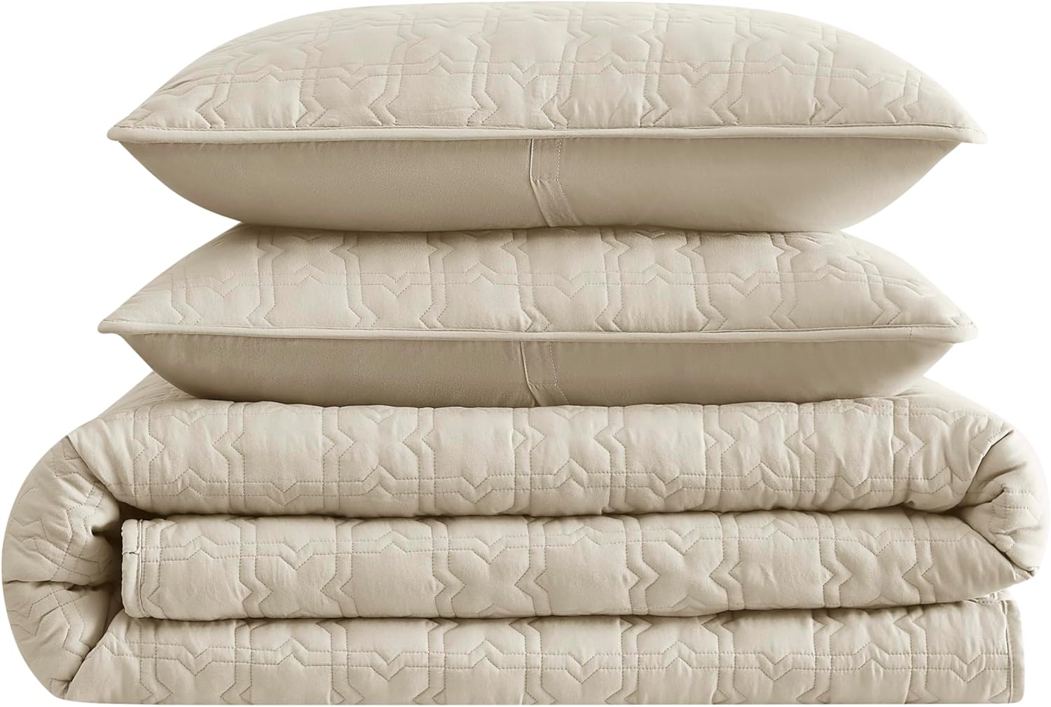 Juego de ropa de cama de tamaño California California King con funda de almohada, colcha suave de gran tamaño, manta acolchada ligera color gris