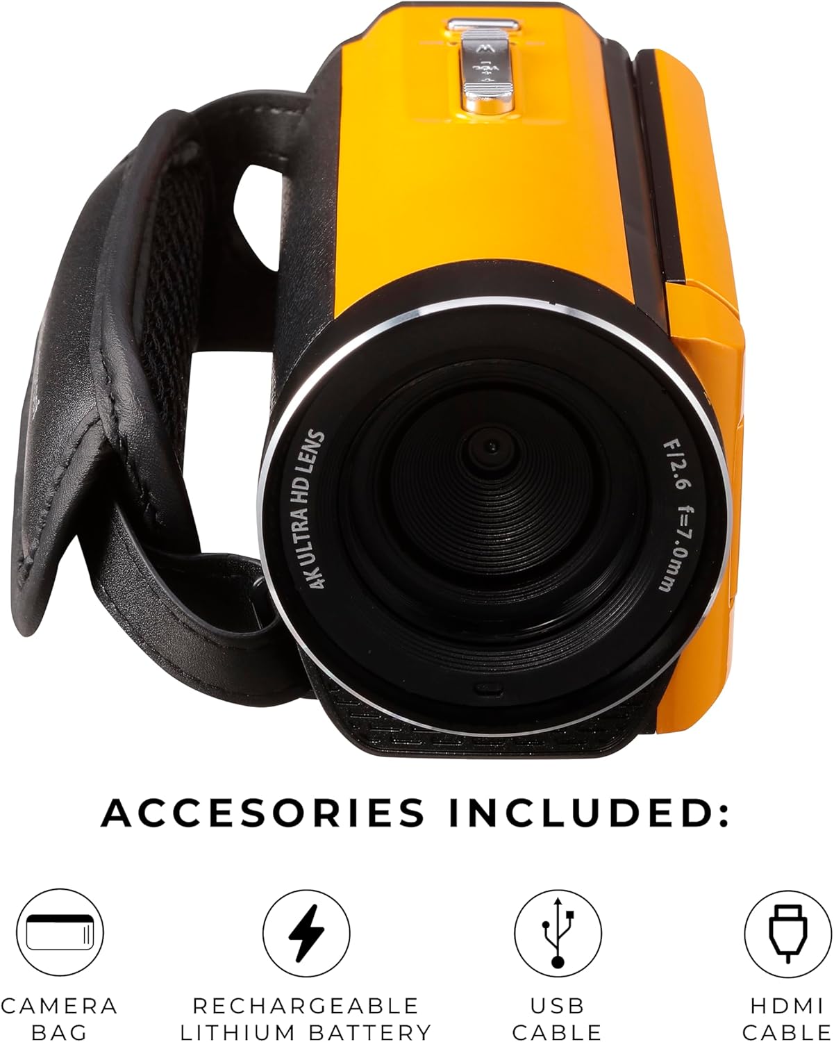 Vivitar – Cámara 4K de videocámara Ultra HD, cámara 4K para grabación de video con 56MP, sensor de 13MP, pantalla LCD giratoria a todo color de 3″,
