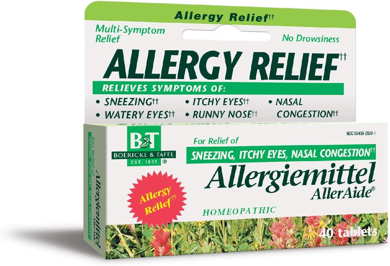 Nature’s Way Boericke & Tafel Allergiemittel AllerAide, Alivio de la Alergia, 40 Tabletas