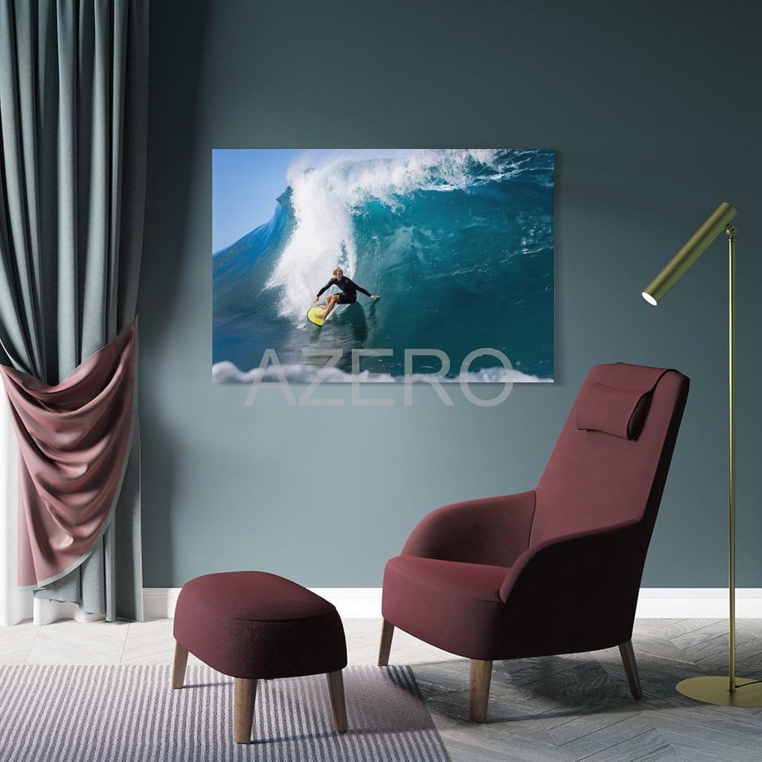 GIISH John John Florence – Póster de arte de surf HD, pintura en lienzo, póster de arte de pared para dormitorio, sala de estar, decoración de 08 x