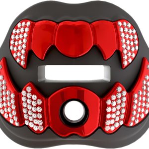 LeCool Protector bucal de fútbol con correa conectada, 3D Beast Chrome, protector bucal para adultos y jóvenes, pieza para deportes para máximo LeCool Protector bucal de fútbol con correa conectada, 3D Beast Chrome, protector bucal para adultos y jóvenes, pieza para deportes para máximo