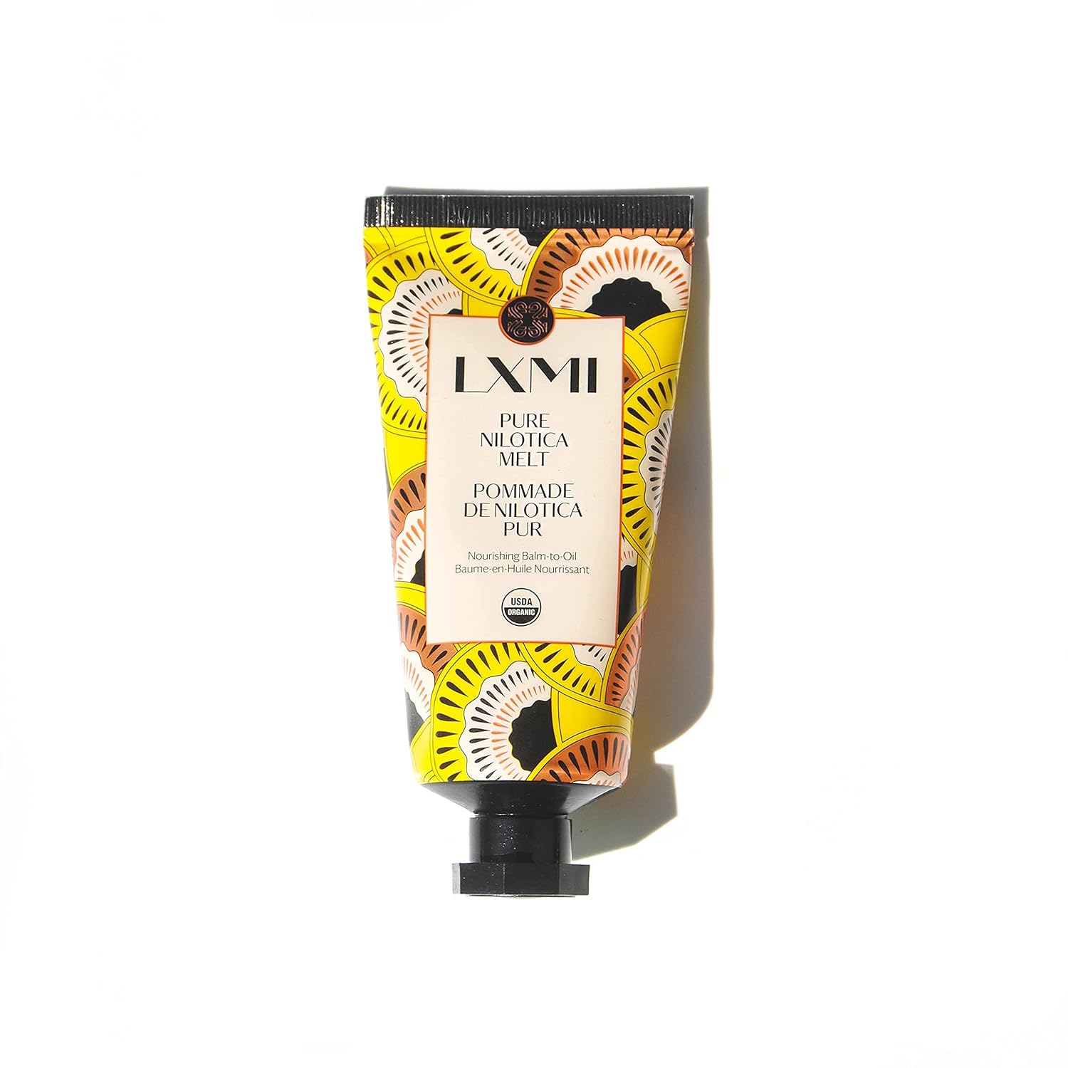 LXMI Pure Nilotica Organic Melt  100% orgánico certificado por USDA  Bálsamo a aceite indulgente, alternativa de manteca de karité ultra limpia para