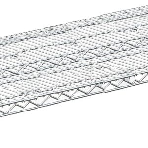 Estante de pared de almacenamiento de alambre cromado resistente (18 x 30 pulgadas) Estante de pared de almacenamiento de alambre cromado resistente (18 x 30 pulgadas)