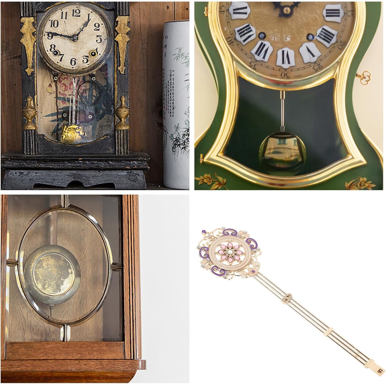Yardwe Piezas del reloj de pared Reloj de pared Reloj de péndulo Reemplazo Péndulo Inicio Reloj Movimiento Reloj Accesorios Reloj de pared