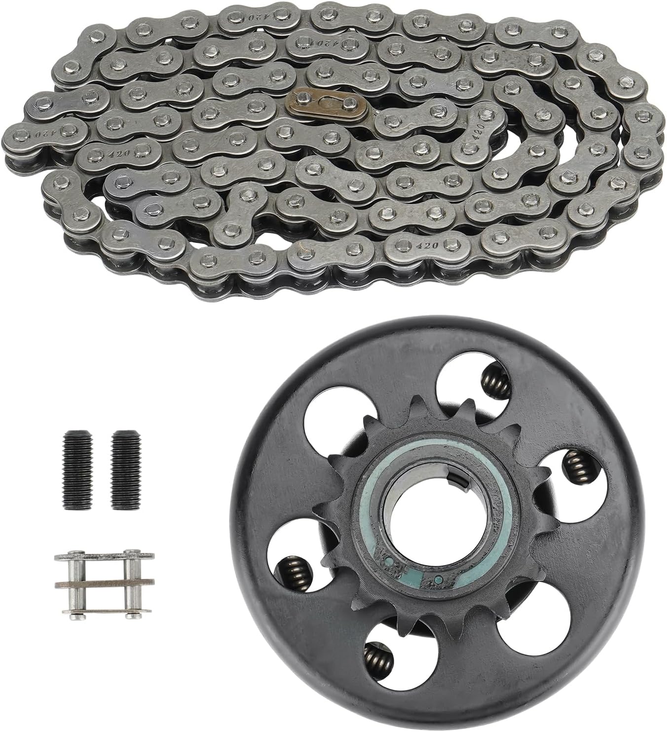 YOUXMOTO Embrague Go Kart de 1 pulgada de diámetro de 14 dientes con depredador de cadena #4041420 212 embrague centrífugo 14T para Go Kart Minibike