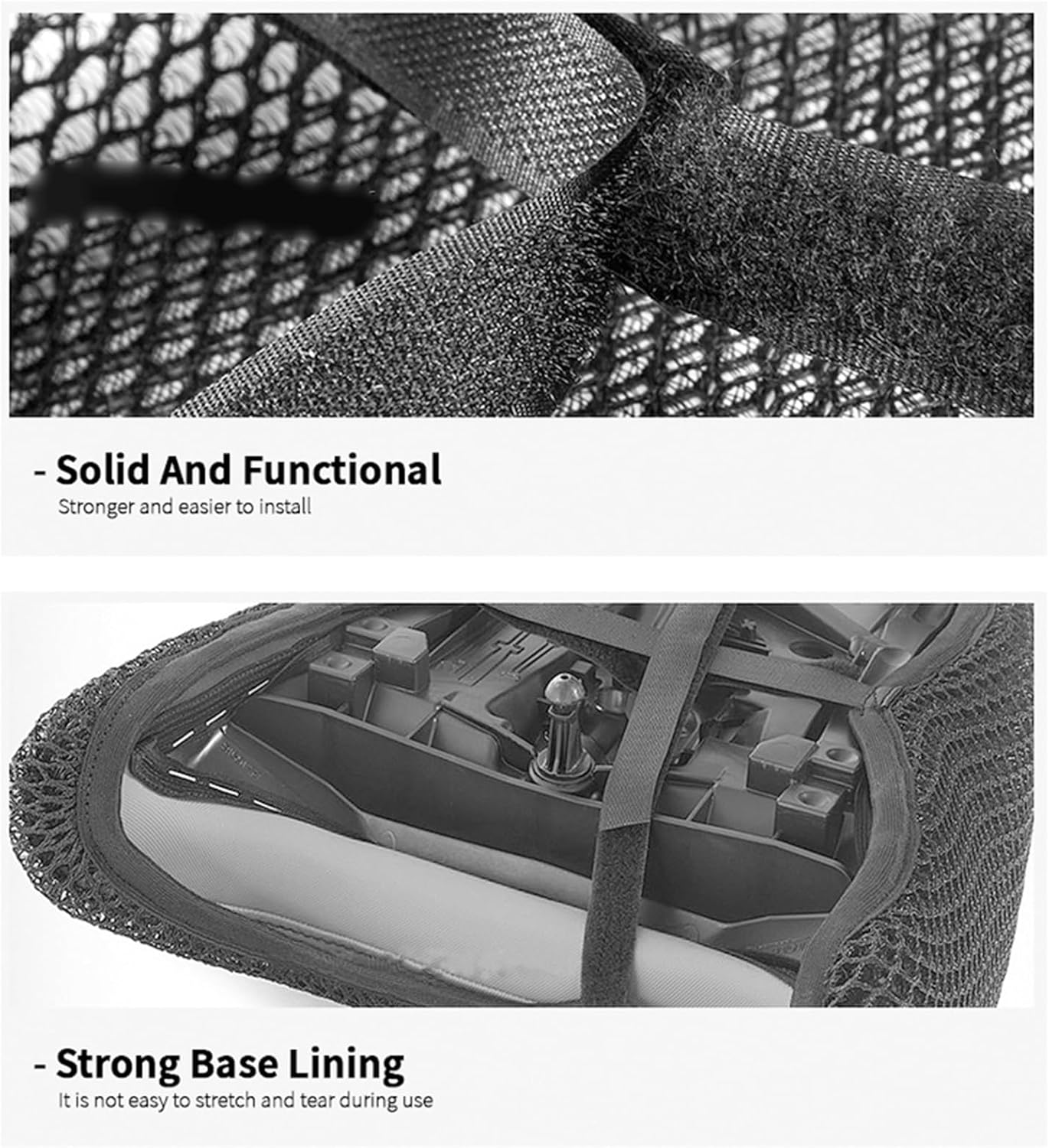 Juego de asiento para Suzuki V-Strom 1050 VSTROM1050 XT DL1050 VSTROM1050XT DL1050XT DL1050XT Asiento trasero Cowl Cool Cover Mesh Protector