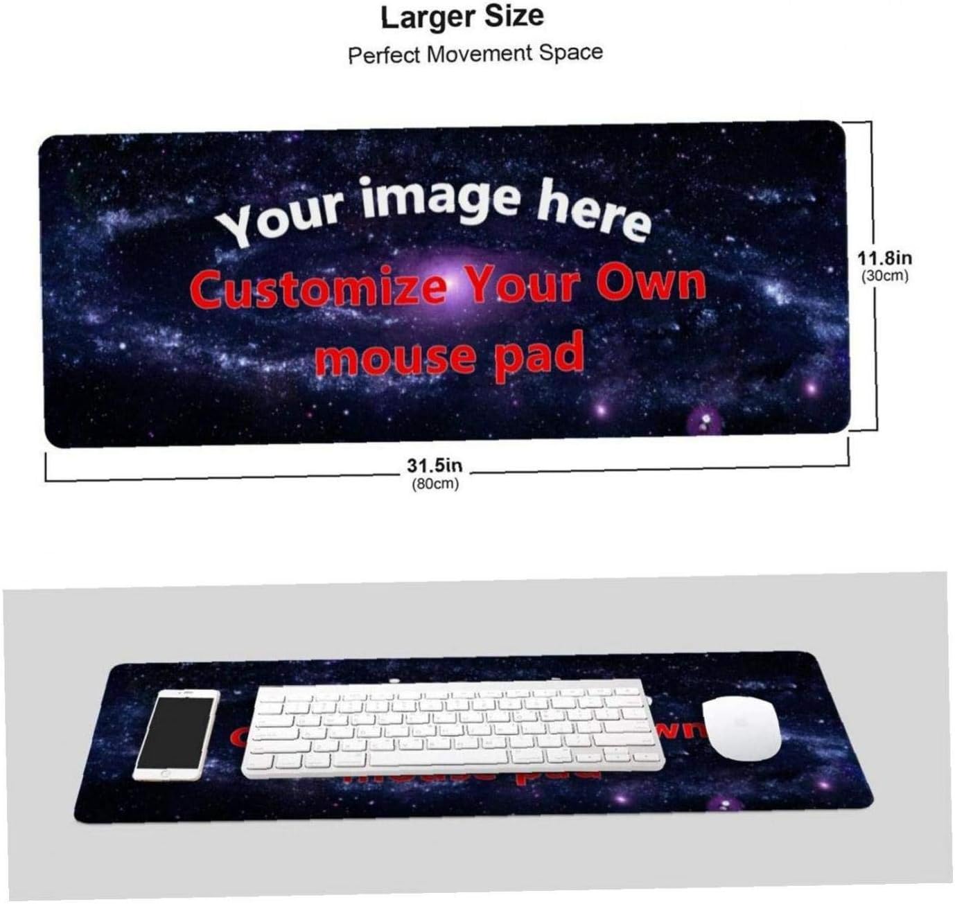 Alfombrilla de mouse personalizada para hacer tu propia alfombrilla de mouse grande personalizada para juegos, alfombrilla de mouse personalizada