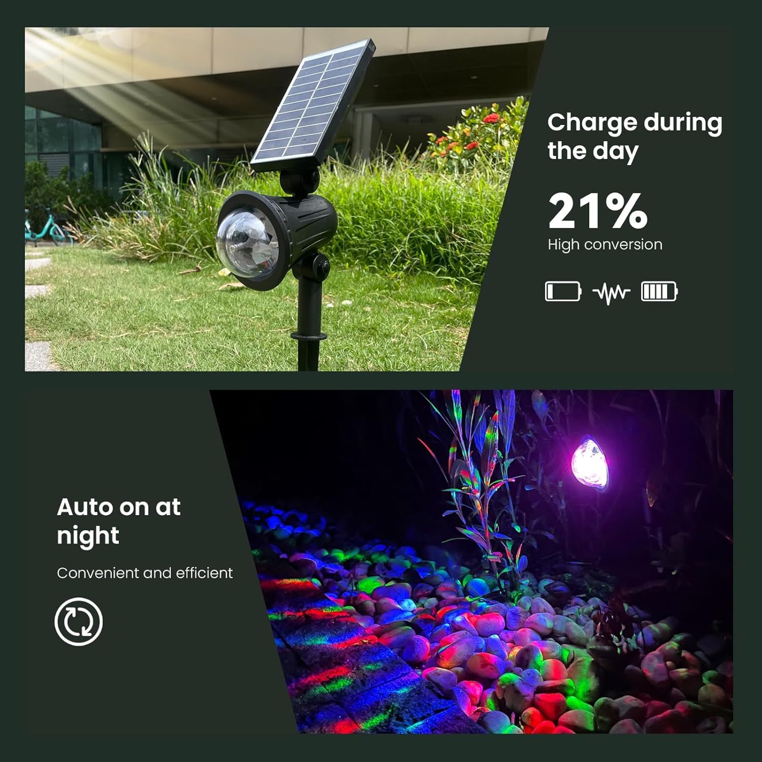 Focos solares para exteriores, focos solares para exteriores, impermeables, IP66, luces solares para exteriores, focos solares de bola mágica