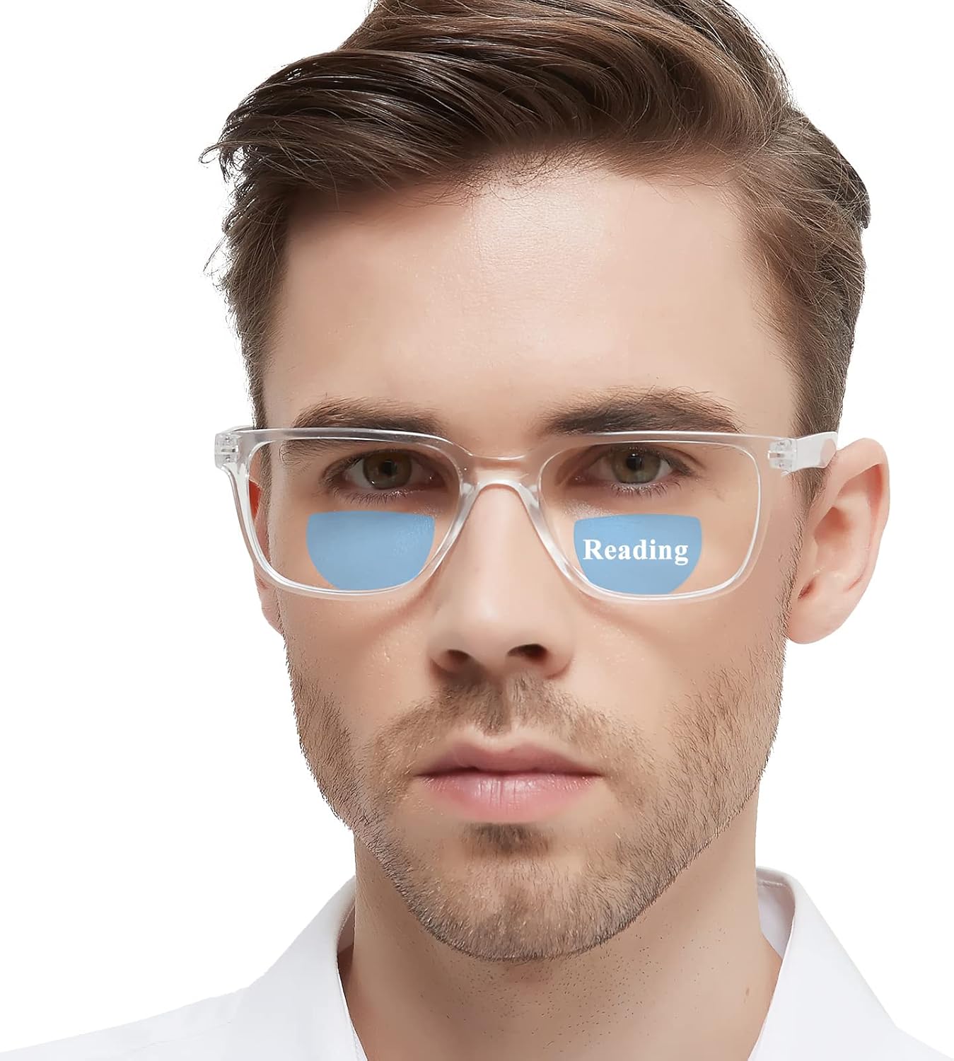 WEMOOTANTS Lentes de lectura bifocales para hombre, con bloqueo de luz azul, para lectores de computadora 1.0 1.25 1.5 1.75 2.0 2.25 2.5 2.75 3.0