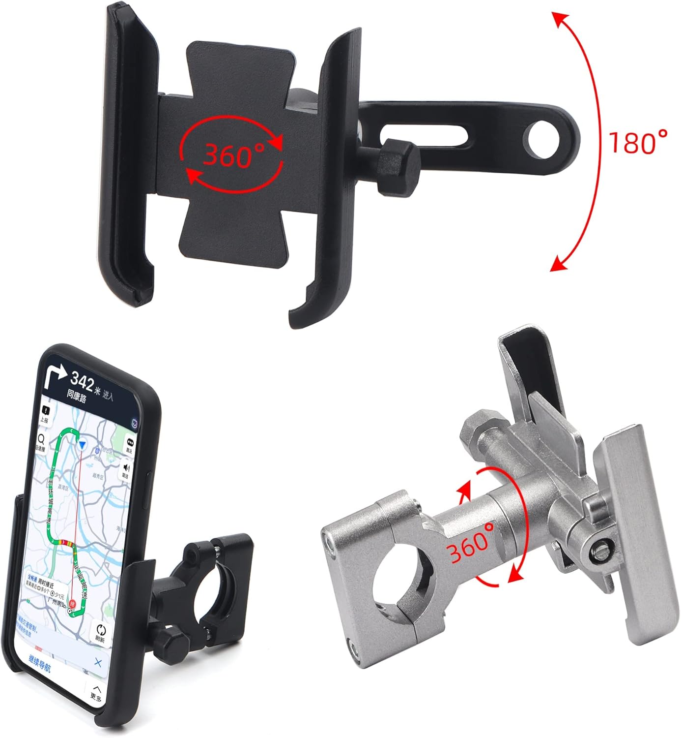 FTNBAE Para Benelli TRK 502 X TRK251 TRK502 TRK502X Accesorios Motocicleta Manillar Teléfono Móvil Soporte GPS Soporte