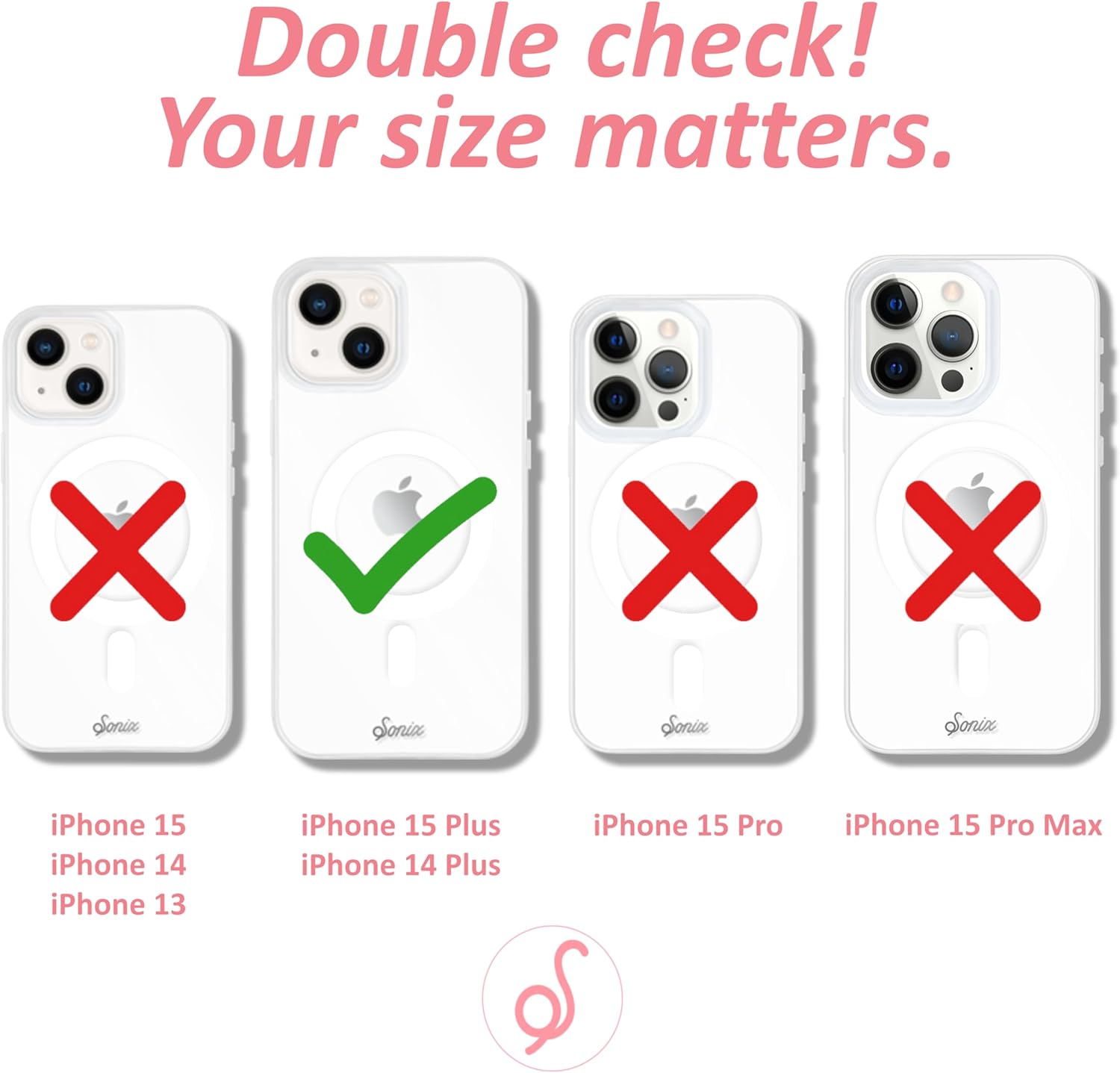 Sonix – Funda para iPhone 15 PlusiPhone 14 Plus, compatible con MagSafe, probada contra caídas de 10 pies, modelo Marble Terrazzo Confetti (estilo