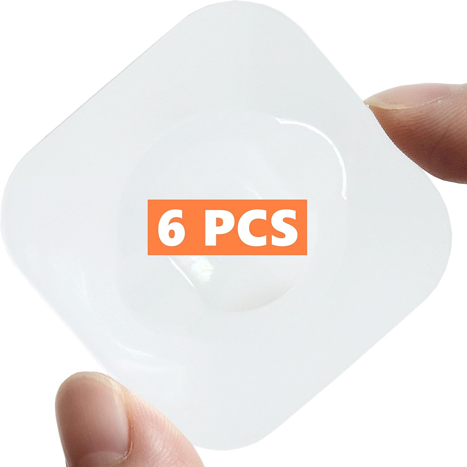 Yunshan Tope de puerta (6 unidades, 1.97 pulgadas), protector de pared de goma transparente, protector de pared para manija de puerta autoadhesivo,