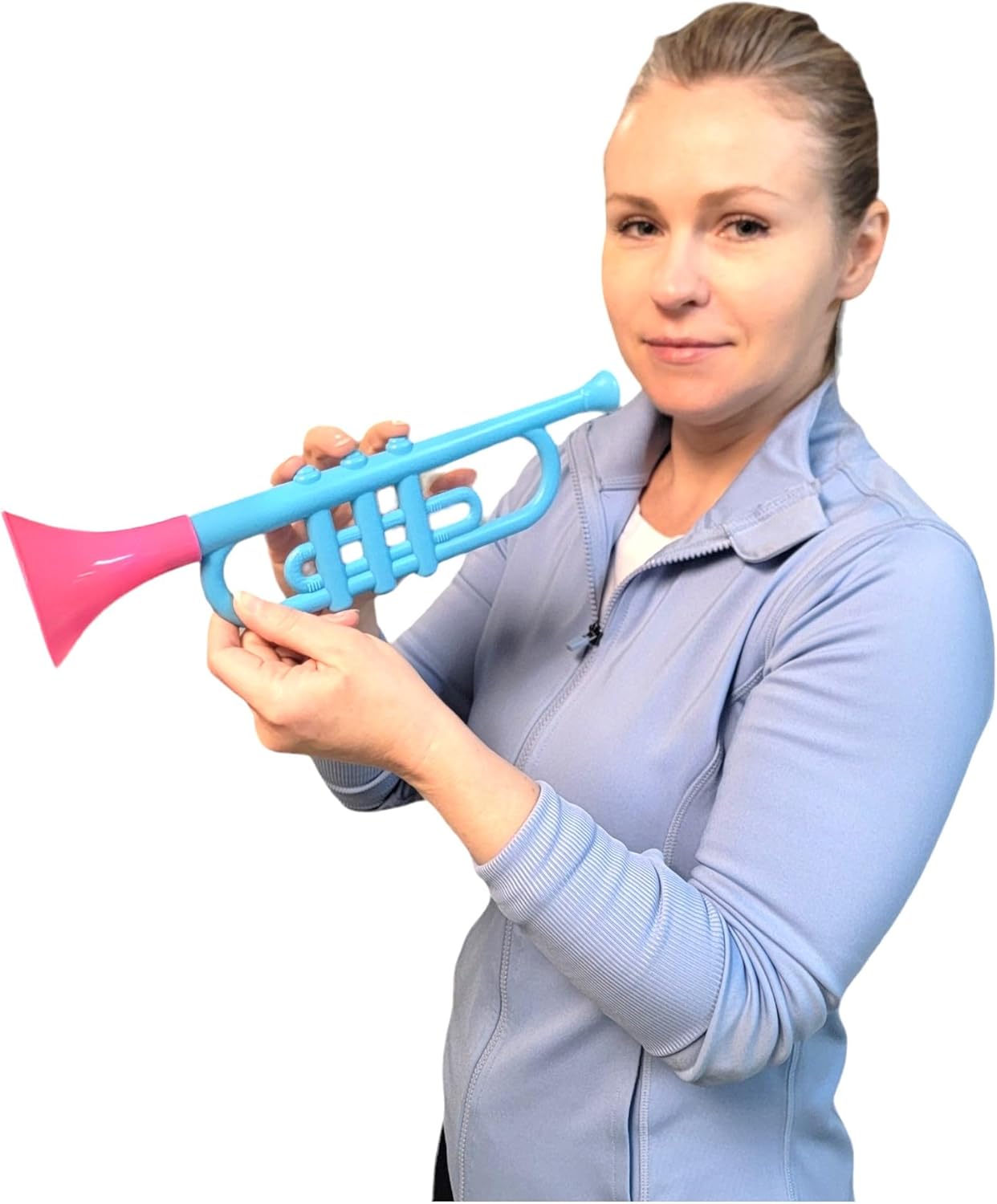 Trompetas de plástico coloridas (13 pulgadas), juguetes musicales ruidosos para niños, instrumentos para fiestas y eventos, regalos geniales de