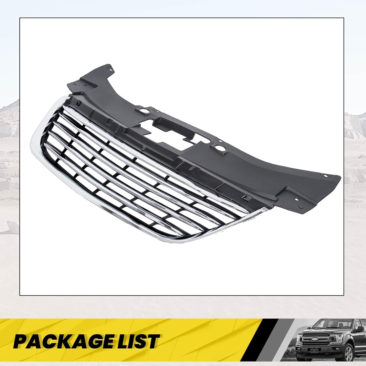KUAFU Rejilla de parachoques para radiador delantero compatible con Chrysler 200 2011-2014 de repuesto para 68082050AE, CH1200353, 13999AOE Grill